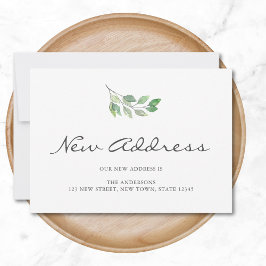 Ankündigung zur Minimalistischen neuen Adressenver