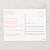 Ankündigung zur Minimalistischen Weihnachtsfront (Rückseite)