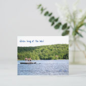 Ankündigung zur neuen Adresse am Lake Moving (Stehend Vorderseite)