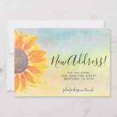 Ankündigung zur neuen Adresse Farbenfrohe Sonnenbl (Vorderseite)