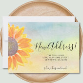 Ankündigung zur neuen Adresse Farbenfrohe Sonnenbl