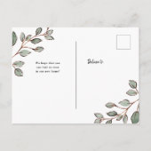 Ankündigung zur neuen Anrufgeometrie Postkarte (Rückseite)