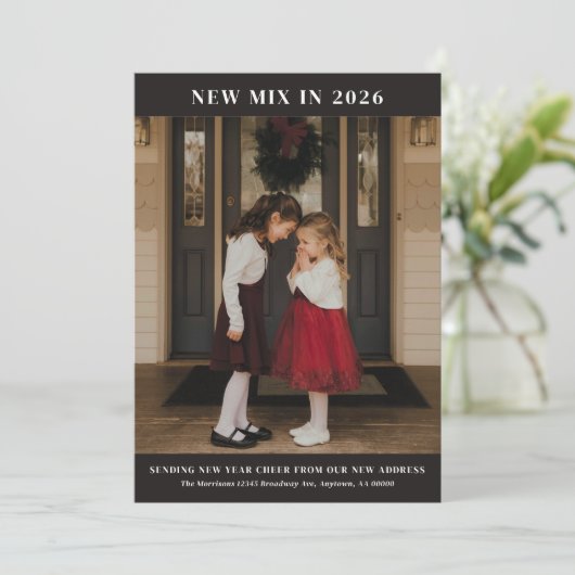 Ankündigung zur neuen Tür im 24-Stunden-Umzug (Stehend Vorderseite)