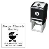 Ankündigung zur niedlichen Baby Carriage Birce Det Permastempel (Beispiel)