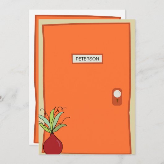 Ankündigung zur Orangetür-Bewegung (Vorne/Hinten)