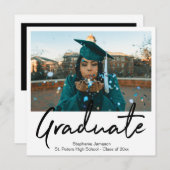 Ankündigung zur sofortigen Foto-Graduation (Vorne/Hinten)