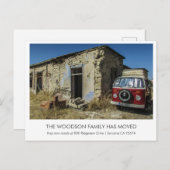 Ankündigung zur Sonnenbewegung Postkarte (Vorne/Hinten)