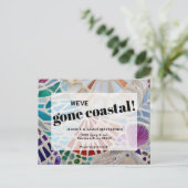 Ankündigung zur Strandbewegung Postkarte (Stehend Vorderseite)