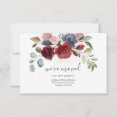 Ankündigung zur Übertragung der Adresse (Vorderseite)