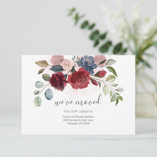 Ankündigung zur Übertragung der Adresse (Stehend Vorderseite)