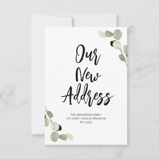 Ankündigung zur Umwälzung von grünem Blattwerk (Vorderseite)