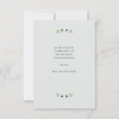 Ankündigung zur Umwälzung von grünem Blattwerk (Rückseite)