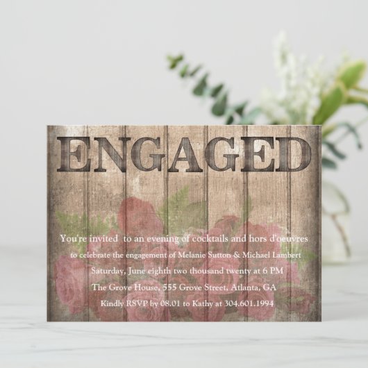 Ankündigung zur Verlobung der Liebe (Stehend Vorderseite)