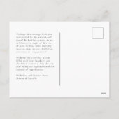 Ankündigung zur Verlobung "Ringing in the New Year (Rückseite)