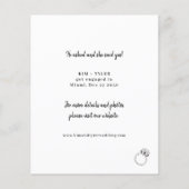 Ankündigung zur Verlobung von Foto (Rückseite)