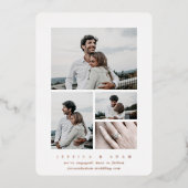 Ankündigung zur Verlobung von Multi-Foto-Folien (Vorderseite)