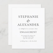 Ankündigung zur Verlobung von Text (Vorne/Hinten)