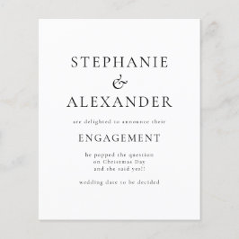 Ankündigung zur Verlobung von Text