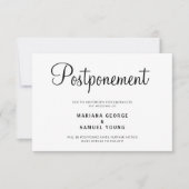 Ankündigung zur Vertagung einer einfachen Skriptho (Vorderseite)