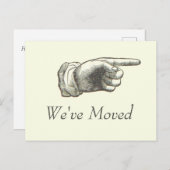 Ankündigung zur Vintagen Zeigerbewegung Postkarte (Vorne/Hinten)