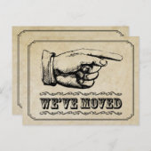 Ankündigung zur Vintagen Zeigerbewegung Postkarte (Vorne/Hinten)