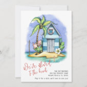 Ankündigung zur Wasserfarbenbewegung am Strand (Vorderseite)