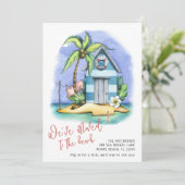 Ankündigung zur Wasserfarbenbewegung am Strand (Stehend Vorderseite)