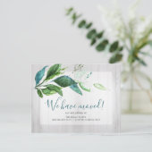 Ankündigung zur Wasserfarbengestaltung Grüne Folia (Stehend Vorderseite)