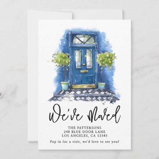 Ankündigung zur Wasserfarbenverschiebung der Blaue (Vorderseite)