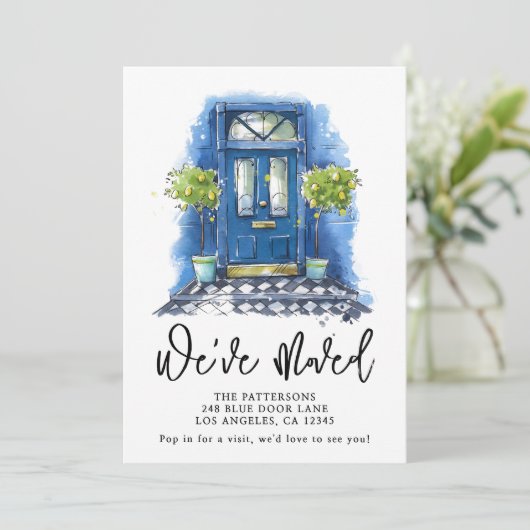 Ankündigung zur Wasserfarbenverschiebung der Blaue (Stehend Vorderseite)