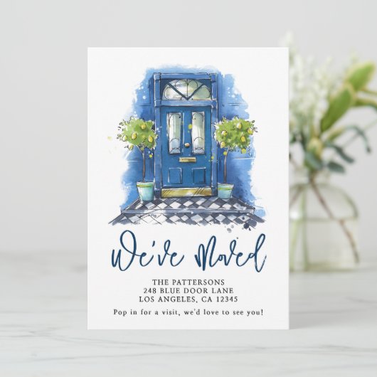 Ankündigung zur Wasserfarbenverschiebung der Blaue (Stehend Vorderseite)