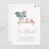 Ankündigung zur weiblichen Moderne Postkarte (Vorne/Hinten)