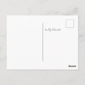 Ankündigung zur weiblichen Moderne Postkarte (Rückseite)