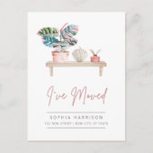 Ankündigung zur weiblichen Moderne Postkarte (Vorderseite)