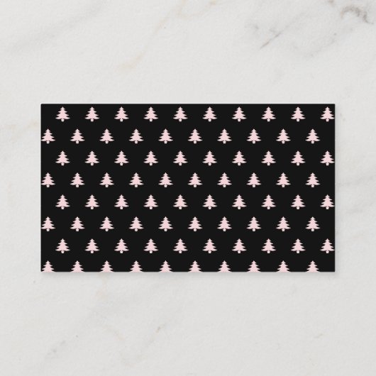 Ankündigung zur Weihnachtsbaum-Schwarztaufe Begleitkarte (Rückseite)