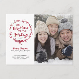 Ankündigung zur Weihnachtsfeier der neuen Zuhause Postkarte