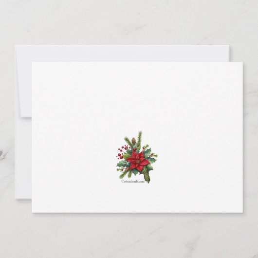 Ankündigung zur Weihnachtsfeiertage (Rückseite)