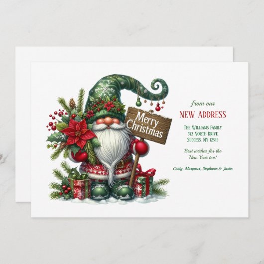 Ankündigung zur Weihnachtsfeiertage (Vorne/Hinten)