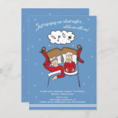 Ankündigung zur Weihnachtskarte A6 - Blonde (Vorne/Hinten)