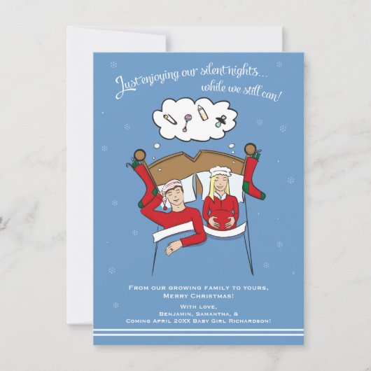 Ankündigung zur Weihnachtskarte A6 - Blonde (Vorderseite)