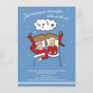 Ankündigung zur Weihnachtskarte A6 - Blonde