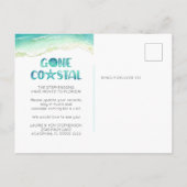 Ankündigung zur Wellenbewegung an der Küste (Rückseite)