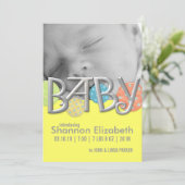 Ankündigungen der modernen Baby-Geburt (Stehend Vorderseite)