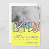 Ankündigungen der modernen Baby-Geburt (Vorne/Hinten)