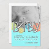 Ankündigungen der modernen Baby-Geburt (Vorne/Hinten)