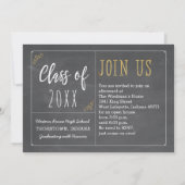 Ankündigungen der modernen Typografie-Foto-Graduie (Rückseite)