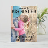 Ankündigungen des Big Sister Pregnancy Fotos (Stehend Vorderseite)