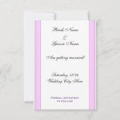 Ankündigungen für benutzerdefinierte rosa Stripe-H (Rückseite)