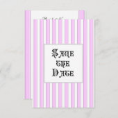 Ankündigungen für benutzerdefinierte rosa Stripe-H (Vorne/Hinten)