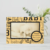 Ankündigungen für das orangefarbene Foto (Stehend Vorderseite)